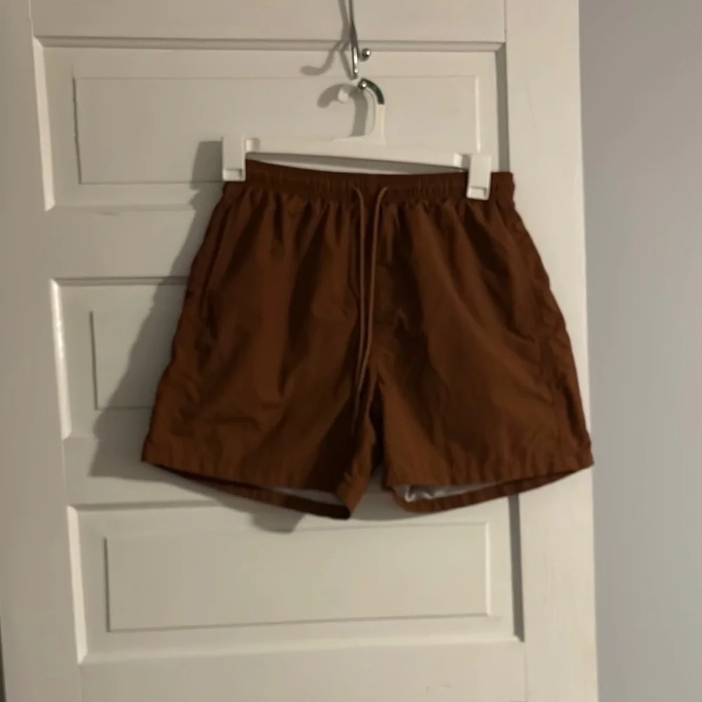 Brown Casual Swim Trunks